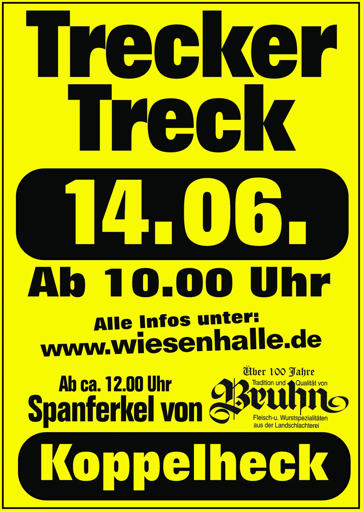 Plakat Trecker Treck Koppelheck 2026